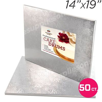 14x19 Silver Thin Drum 1/4", 50 count