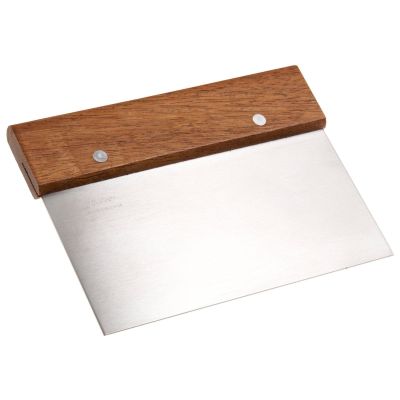 Bench Scraper Wooden Handle 