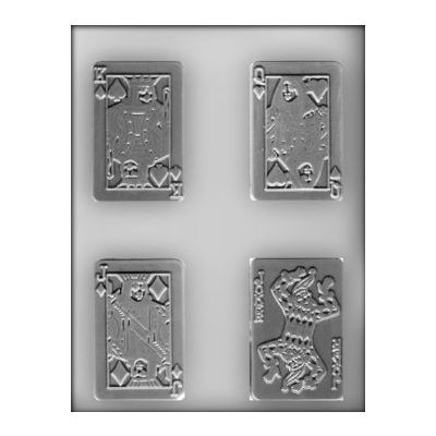 3-1/2" Playing Card Choc Mold