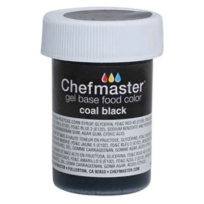 Gel Food Color Coal Black - 1 oz