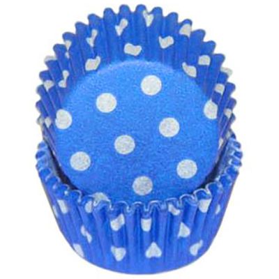 Blue Polka Dot Mini Baking Cups, 500 ct.