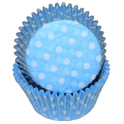 Light Blue Polka Dot Baking Cups, 500 ct.