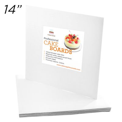 Cakeboard Square 14", 12 ct