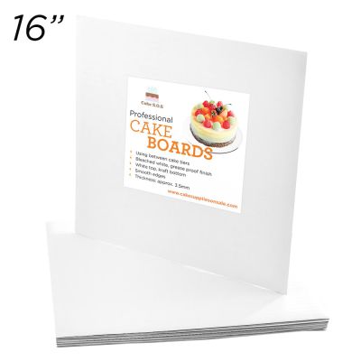 Cakeboard Square 16", 12 ct.