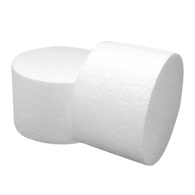 6" Round Cake Dummy 4" High, 2 pcs.