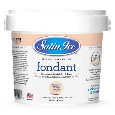 Satin Ice Fondant Peach Petal 5#