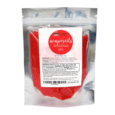 4 oz Non-Pareils - Red