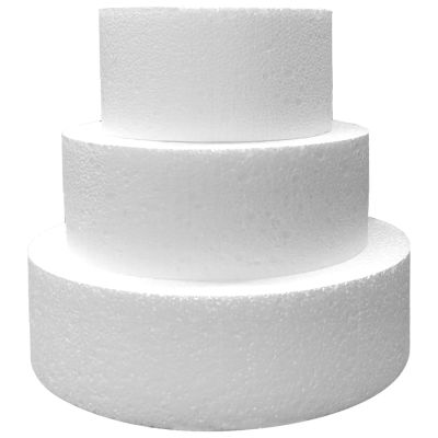 4"-6"-8" Round Cake Dummy Set 4" High