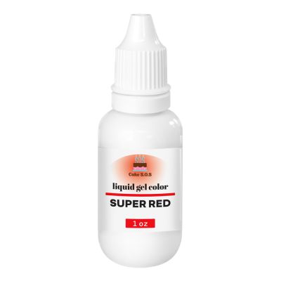 Liquid Gel Color - Super Red 1 oz.