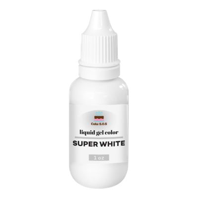 Liquid Gel Color - Super White 1 oz.