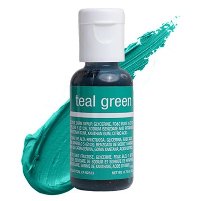 Liqua-Gel Food Color Teal Green .70 oz  