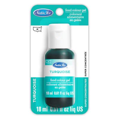 Satin Ice Turquoise Food Color Gel 0.61 oz.