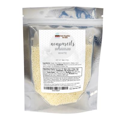 4 oz Non-Pareils - White