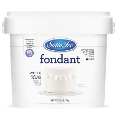 Satin Ice Fondant White 5#