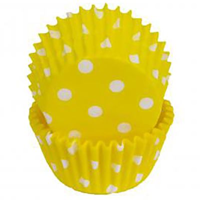 Yellow Polka Dot Baking Cups, 500 ct.