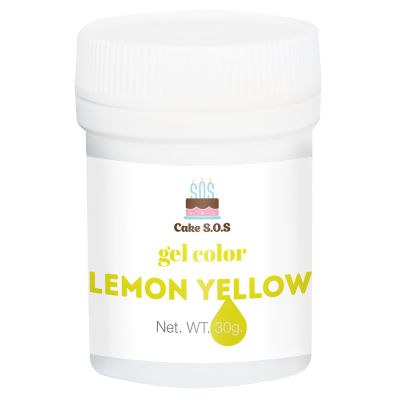 Lemon Yellow Gel Color, 1oz (30 grams)